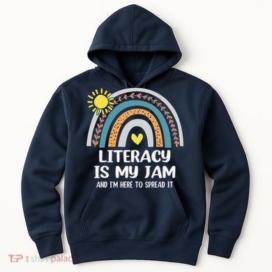 Literacy Is My Jam Literacy Teacher Reading Interventionist Hoodie
