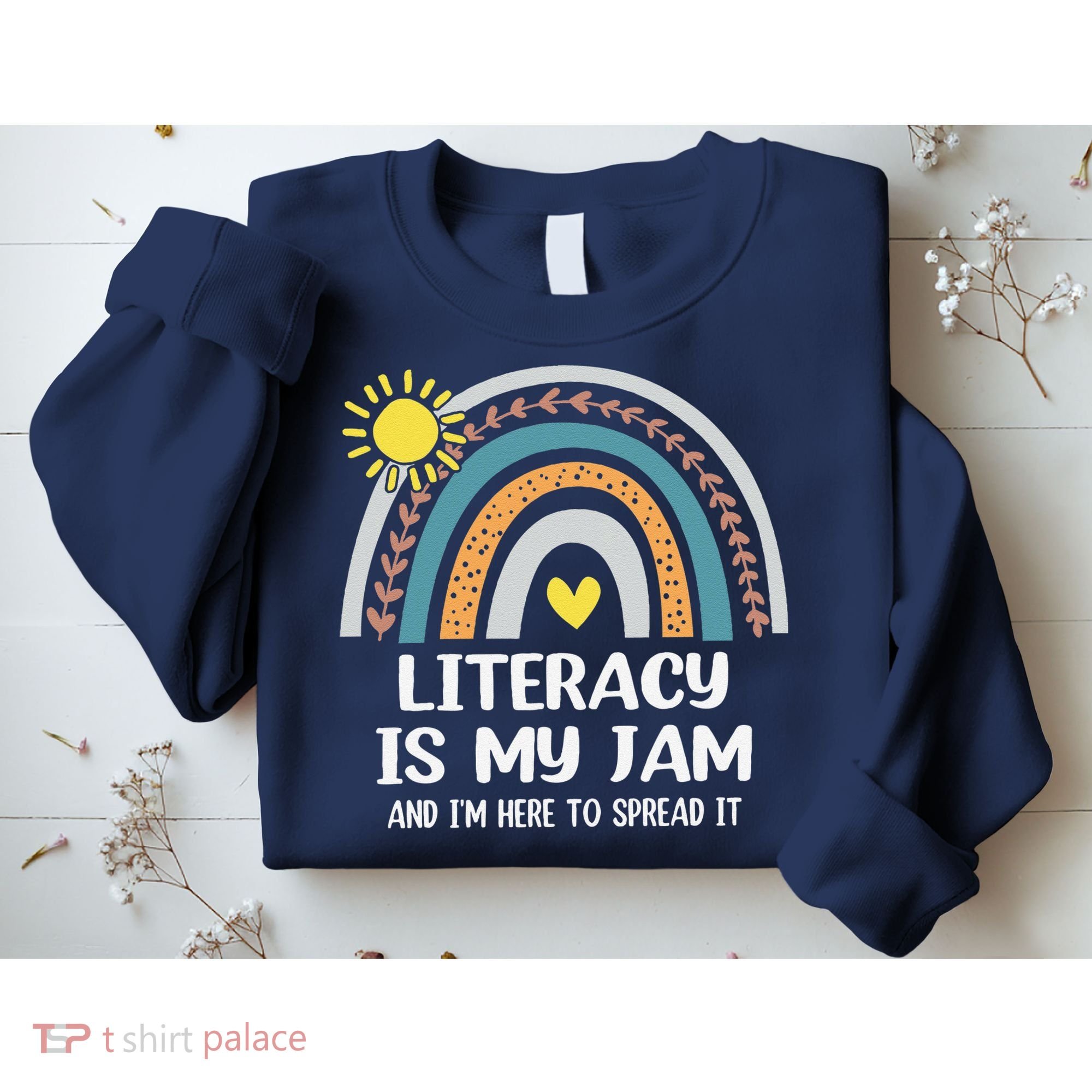 Literacy Is My Jam Literacy Teacher Reading Interventionist Sweatshirt