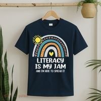 Literacy Is My Jam Literacy Teacher Reading Interventionist T-Shirt thumb 2