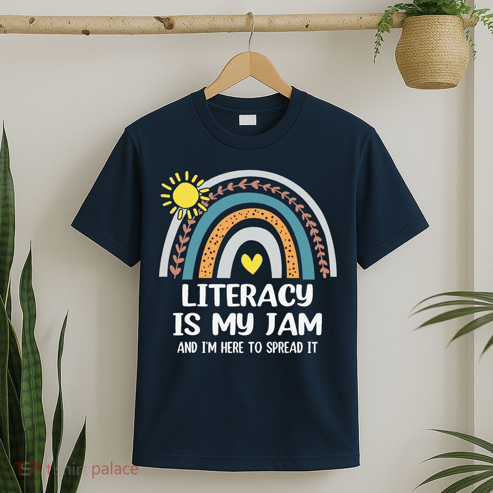 Literacy Is My Jam Literacy Teacher Reading Interventionist T-Shirt