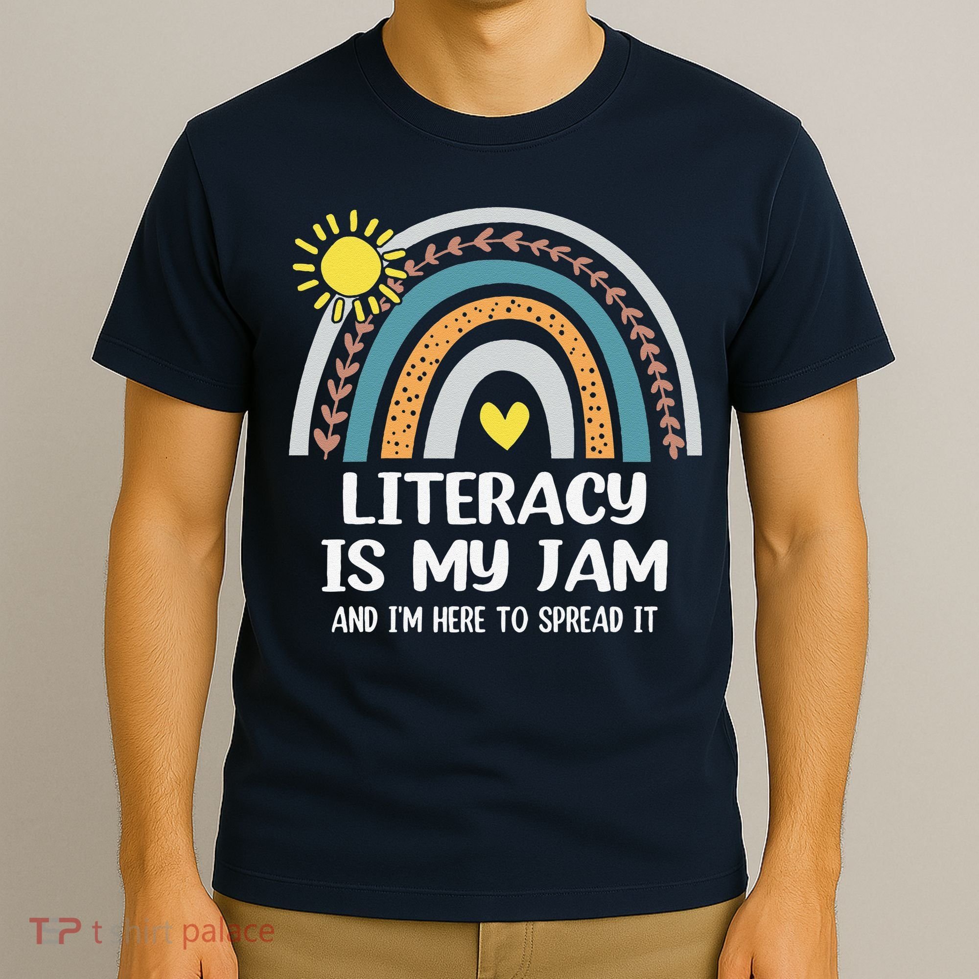 Literacy Is My Jam Literacy Teacher Reading Interventionist T-Shirt
