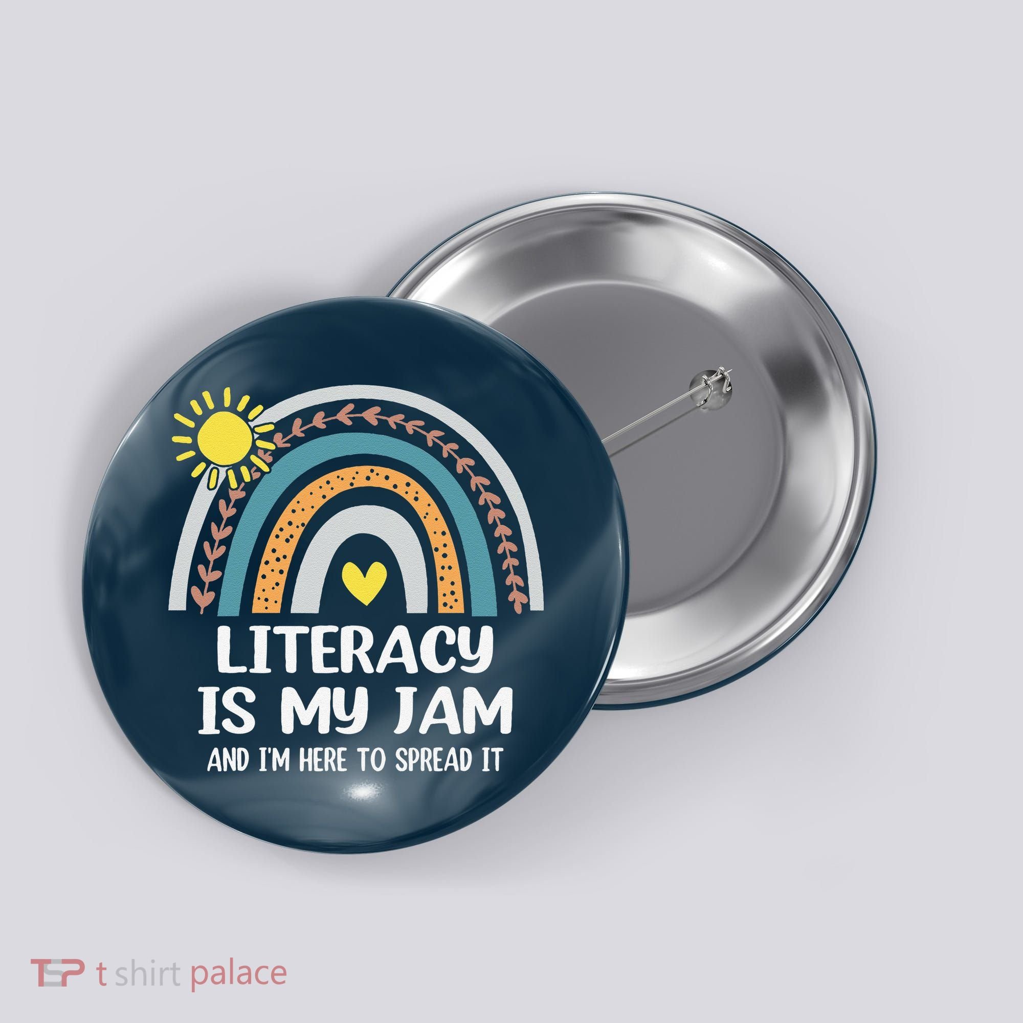 Literacy Is My Jam Literacy Teacher Reading Interventionist Button