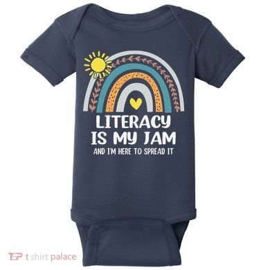 Literacy Is My Jam Literacy Teacher Reading Interventionist Baby Bodysuit