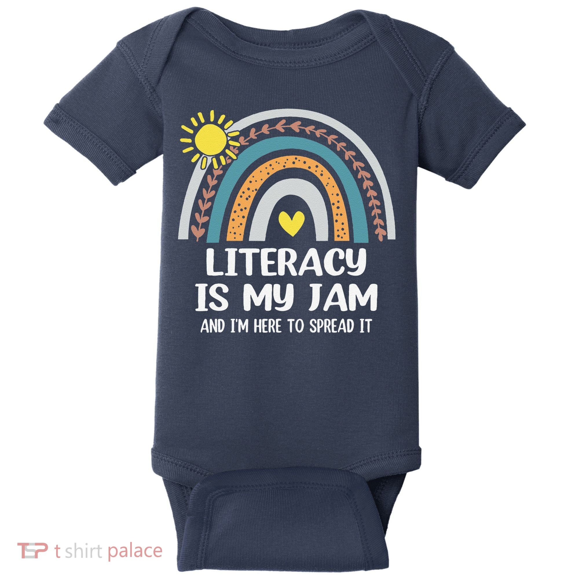Literacy Is My Jam Literacy Teacher Reading Interventionist Baby Bodysuit