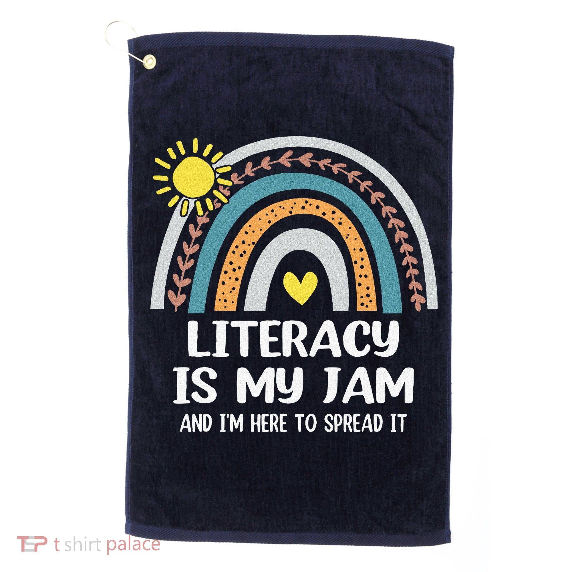 Literacy Is My Jam Literacy Teacher Reading Interventionist Golf Towel