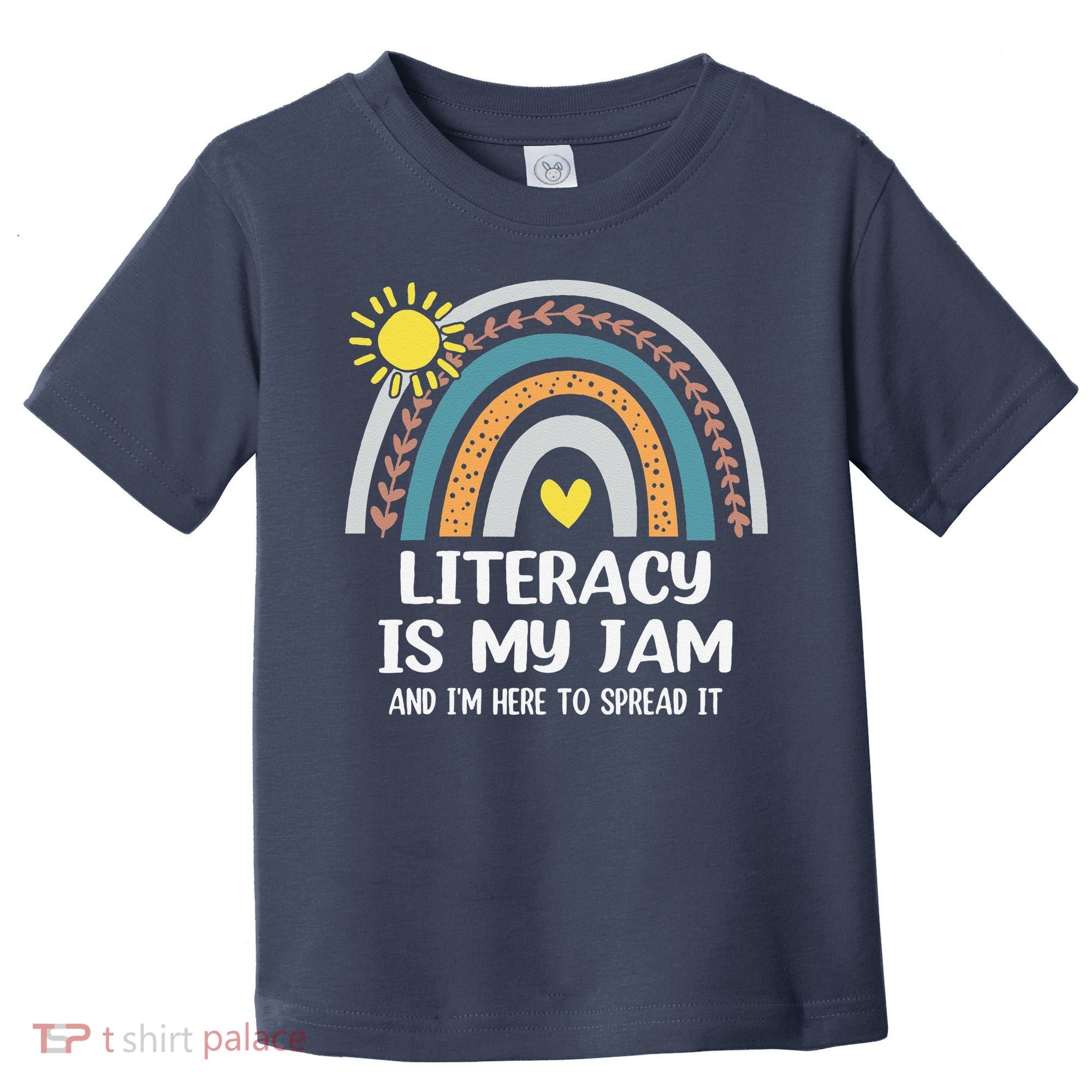 Literacy Is My Jam Literacy Teacher Reading Interventionist Toddler T-Shirt