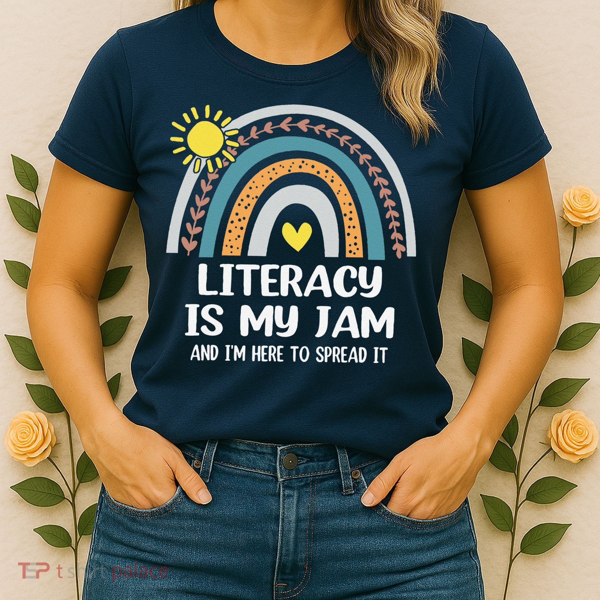 Literacy Is My Jam Literacy Teacher Reading Interventionist Women's T-Shirt