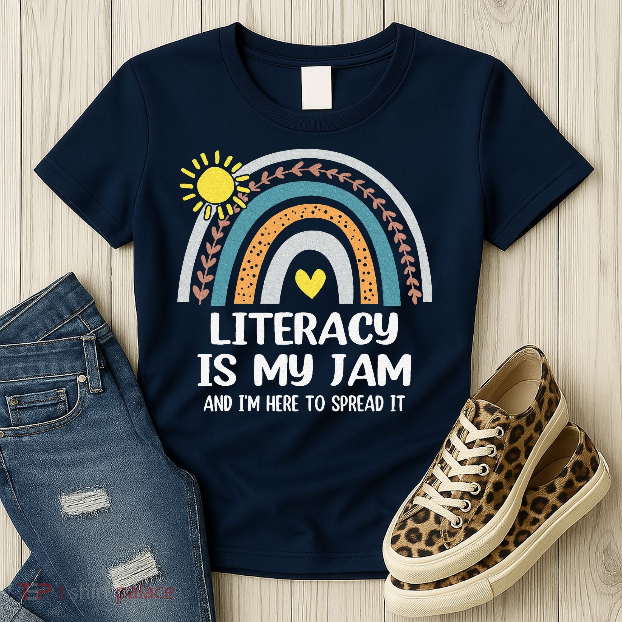 Literacy Is My Jam Literacy Teacher Reading Interventionist Women's T-Shirt