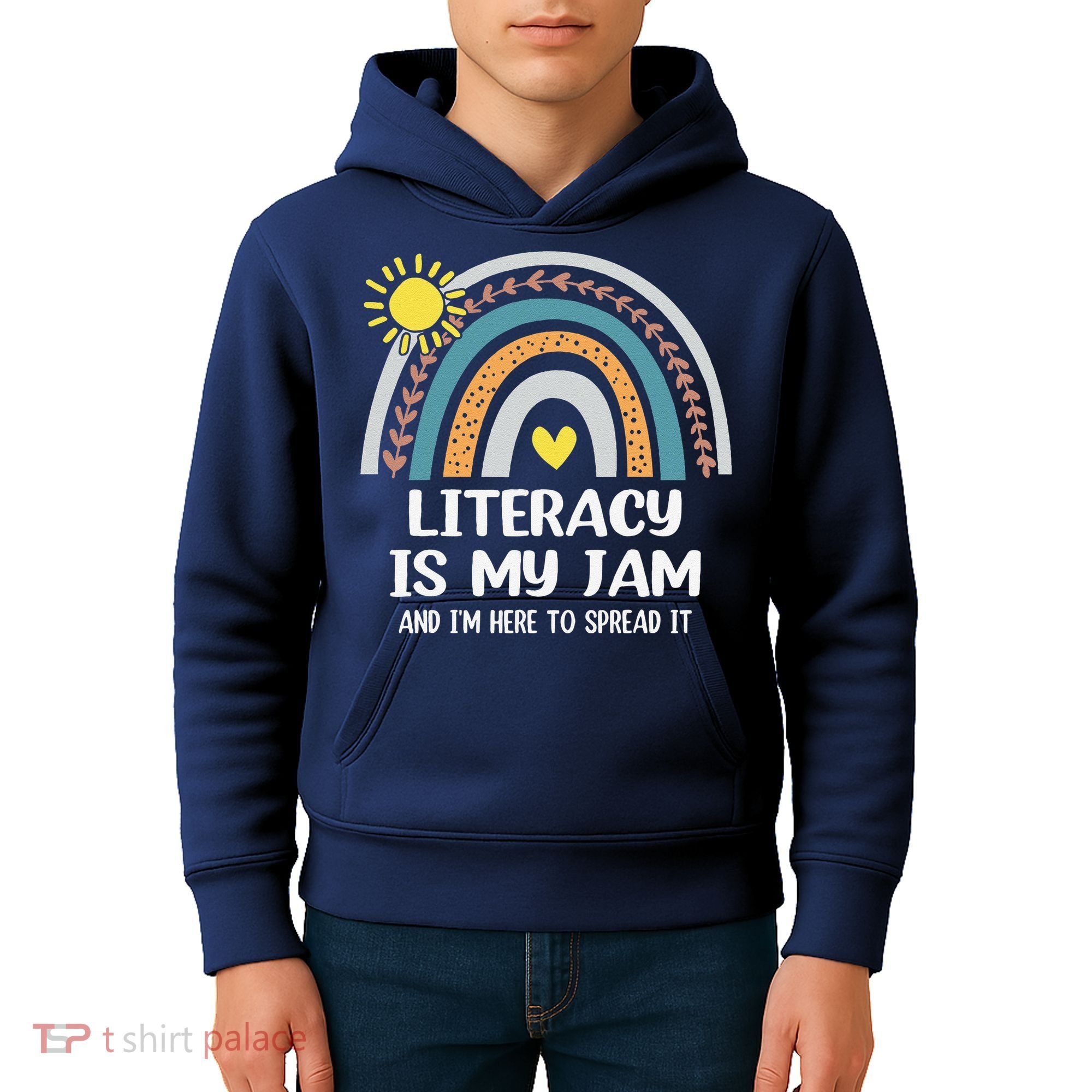 Literacy Is My Jam Literacy Teacher Reading Interventionist Kids Hoodie