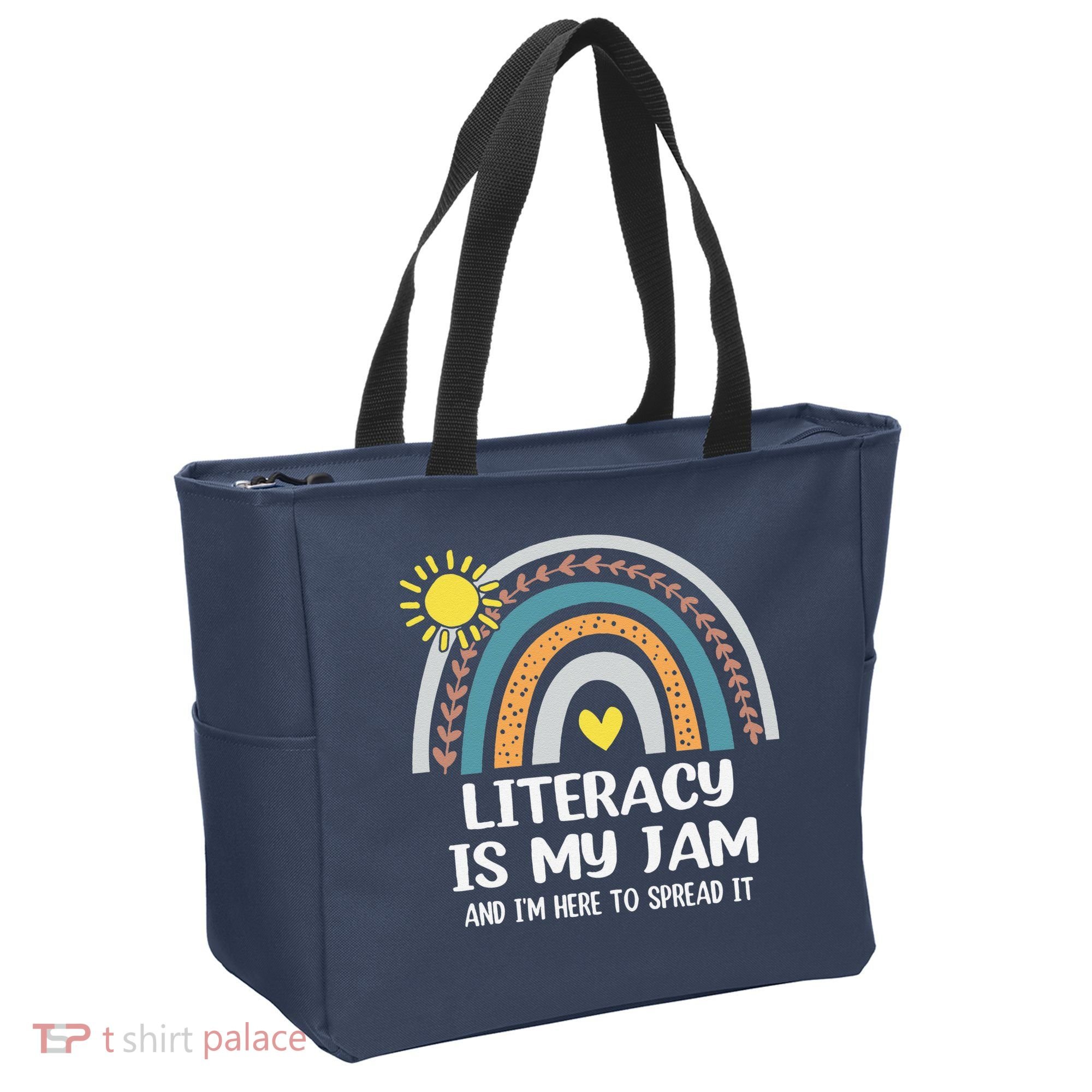 Literacy Is My Jam Literacy Teacher Reading Interventionist Tote Bag