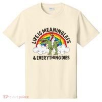 Life Is Meaningless And Everything Dies Jesus Riding Dinosaur T-Shirt thumb 0