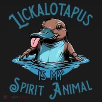 Lickalotapus Is My Spirit Animal Meme Funny Lickalotapus Coaster thumb 2