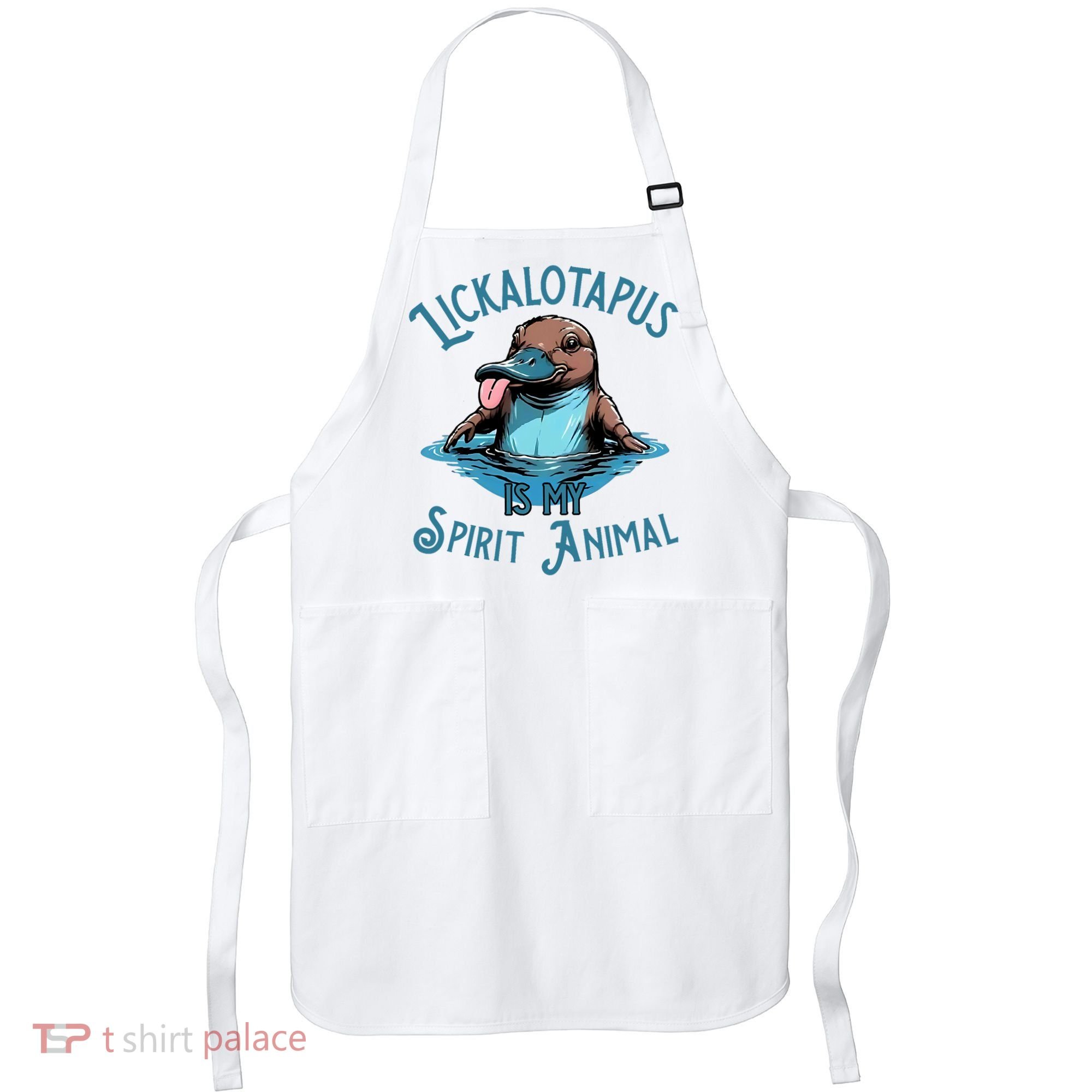 Lickalotapus Is My Spirit Animal Meme Funny Lickalotapus Apron