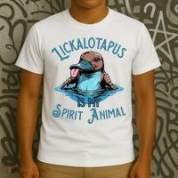 Lickalotapus Is My Spirit Animal Meme Funny Lickalotapus T-Shirt thumb 3