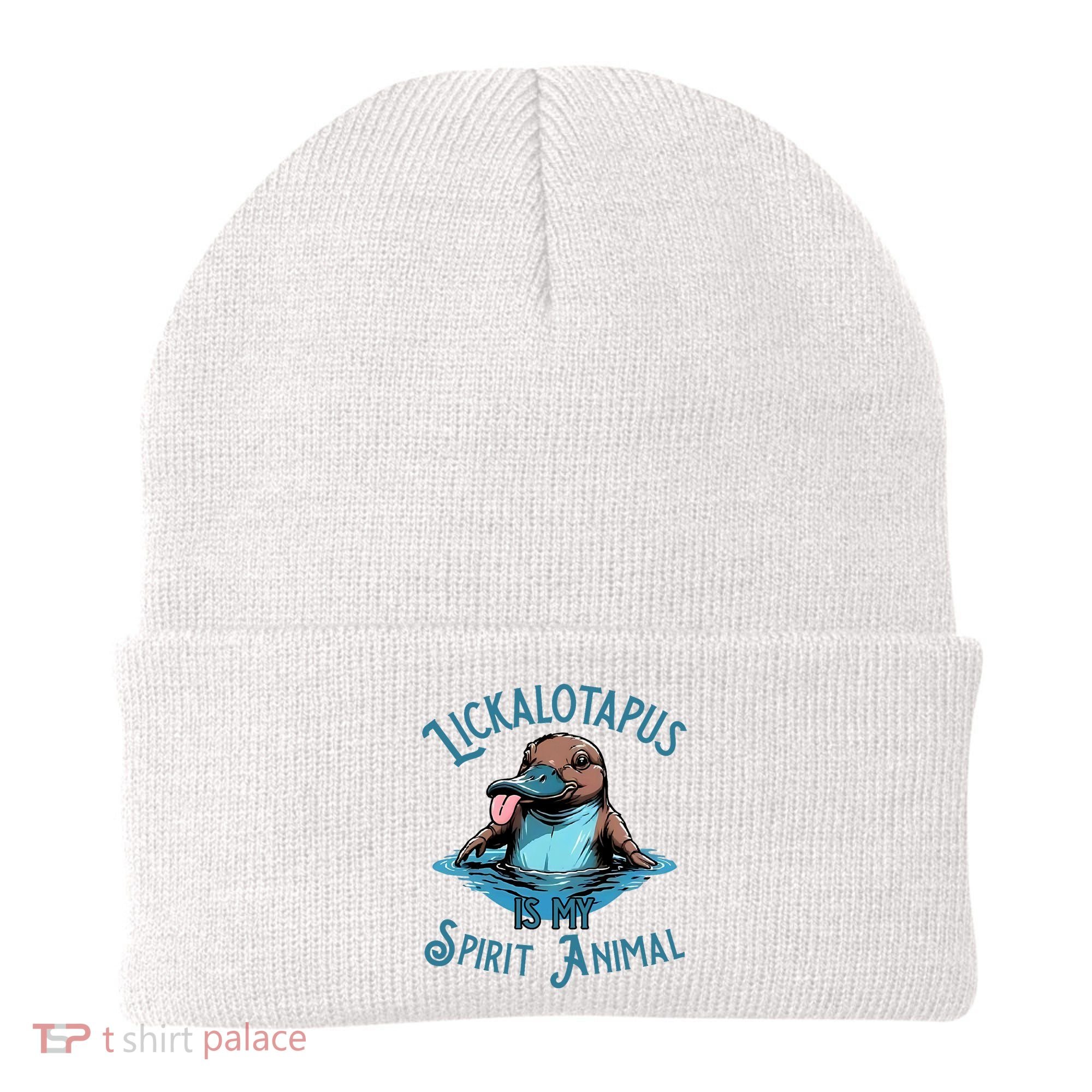 Lickalotapus Is My Spirit Animal Meme Funny Lickalotapus Beanie