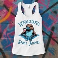 Lickalotapus Is My Spirit Animal Meme Funny Lickalotapus Women's Tank Top thumb 3