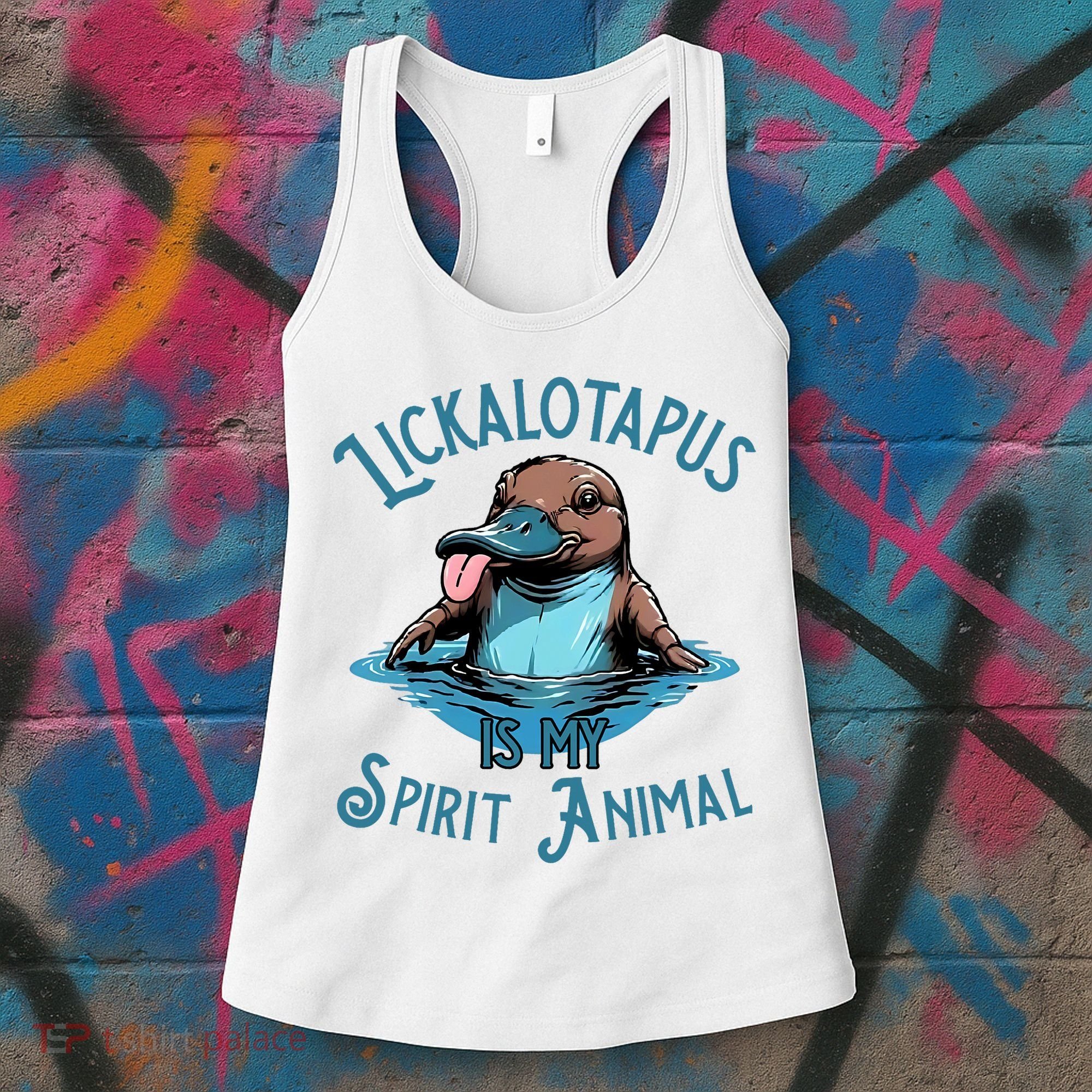 Lickalotapus Is My Spirit Animal Meme Funny Lickalotapus Women's Tank Top