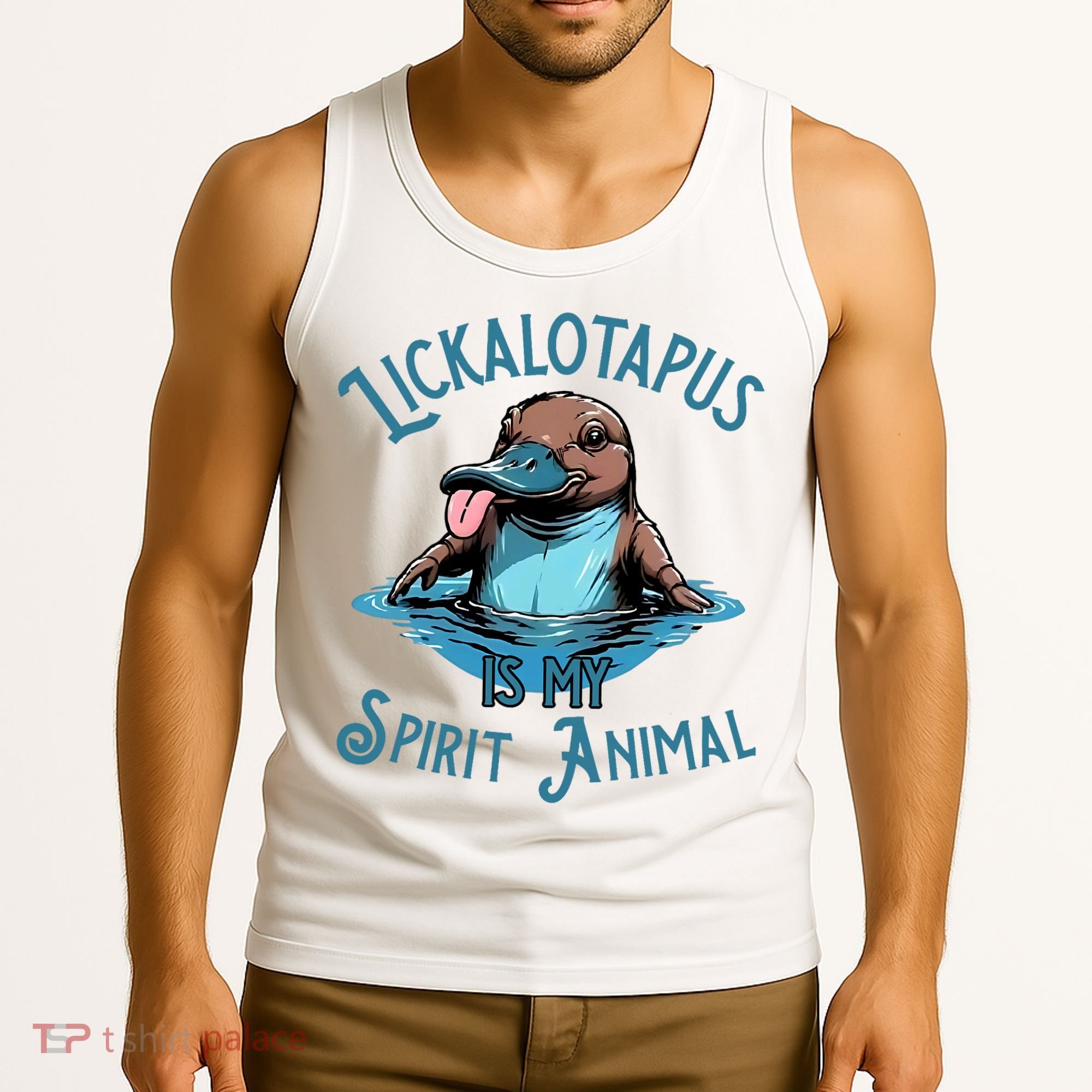 Lickalotapus Is My Spirit Animal Meme Funny Lickalotapus Tank Top