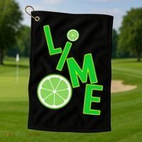 Lime Costume Golf Towel thumb 1