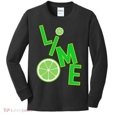 Lime Costume Kids Long Sleeve Shirt
