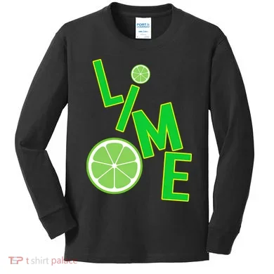 Lime Costume Kids Long Sleeve Shirt