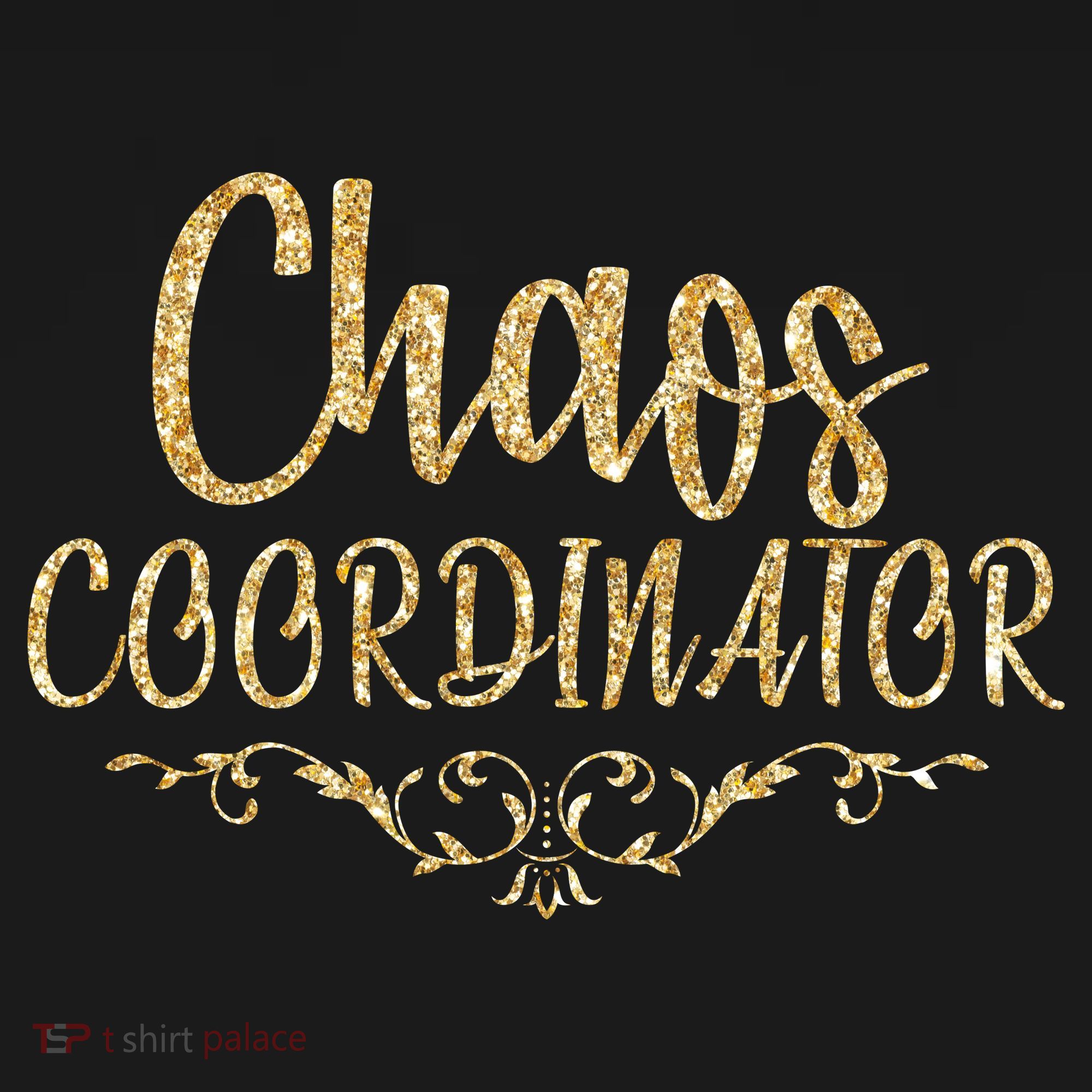 Limited Chaos Coordinator Gold Script Hoodie