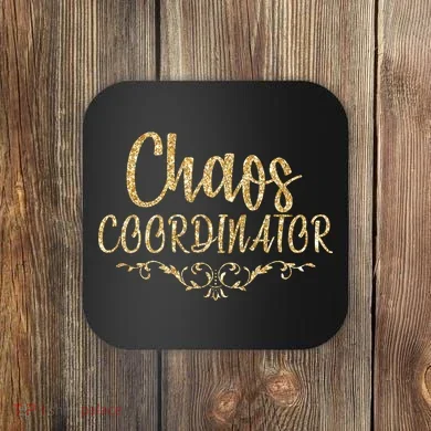 Limited Chaos Coordinator Gold Script Coaster