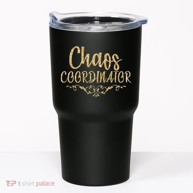 Limited Chaos Coordinator Gold Script Tumbler