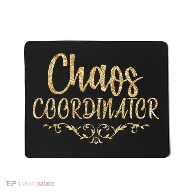 Limited Chaos Coordinator Gold Script Mousepad