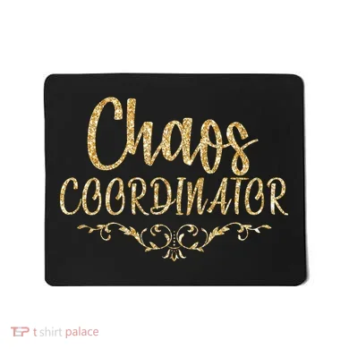 Limited Chaos Coordinator Gold Script Mousepad