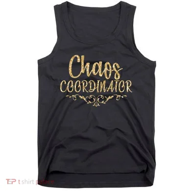 Limited Chaos Coordinator Gold Script Tank Top