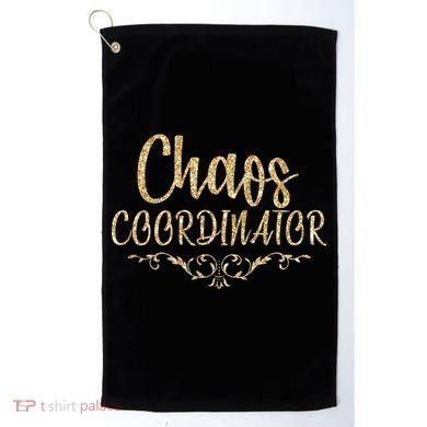Limited Chaos Coordinator Gold Script Golf Towel