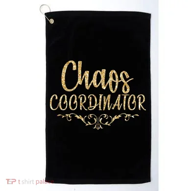 Limited Chaos Coordinator Gold Script Golf Towel