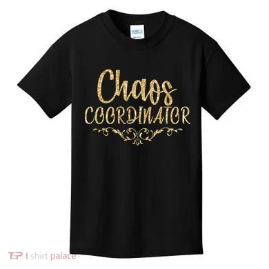 Limited Chaos Coordinator Gold Script Kids T-Shirt