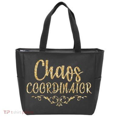 Limited Chaos Coordinator Gold Script Tote Bag