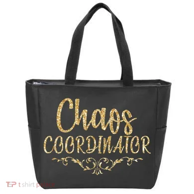 Limited Chaos Coordinator Gold Script Tote Bag