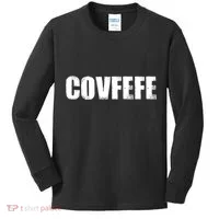 Limited Edition - Distressed Covfefe Kids Long Sleeve Shirt thumb 0