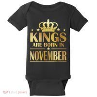 Limited Edition - Kings Are Born in November Baby Bodysuit thumb 0