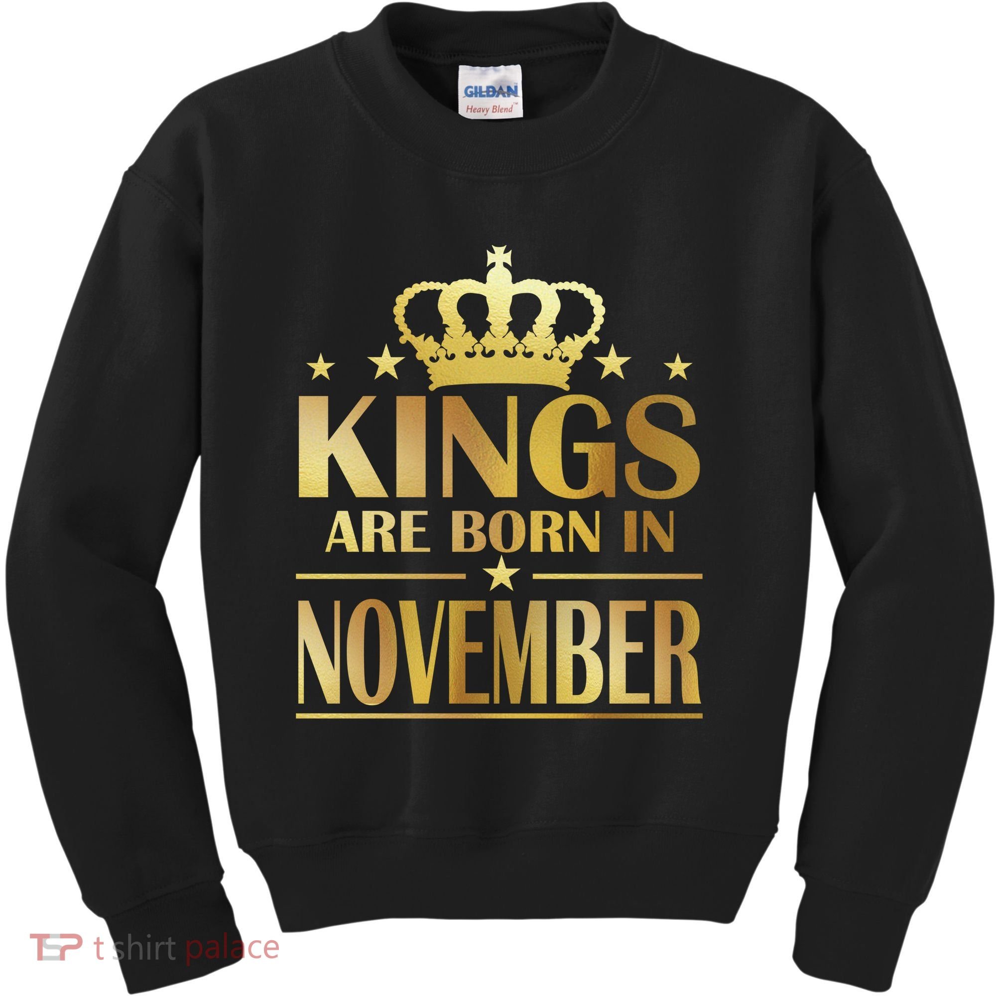 Limited Edition - Kings Are Born in November Kids Sweatshirt