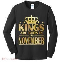 Limited Edition - Kings Are Born in November Kids Long Sleeve Shirt thumb 0