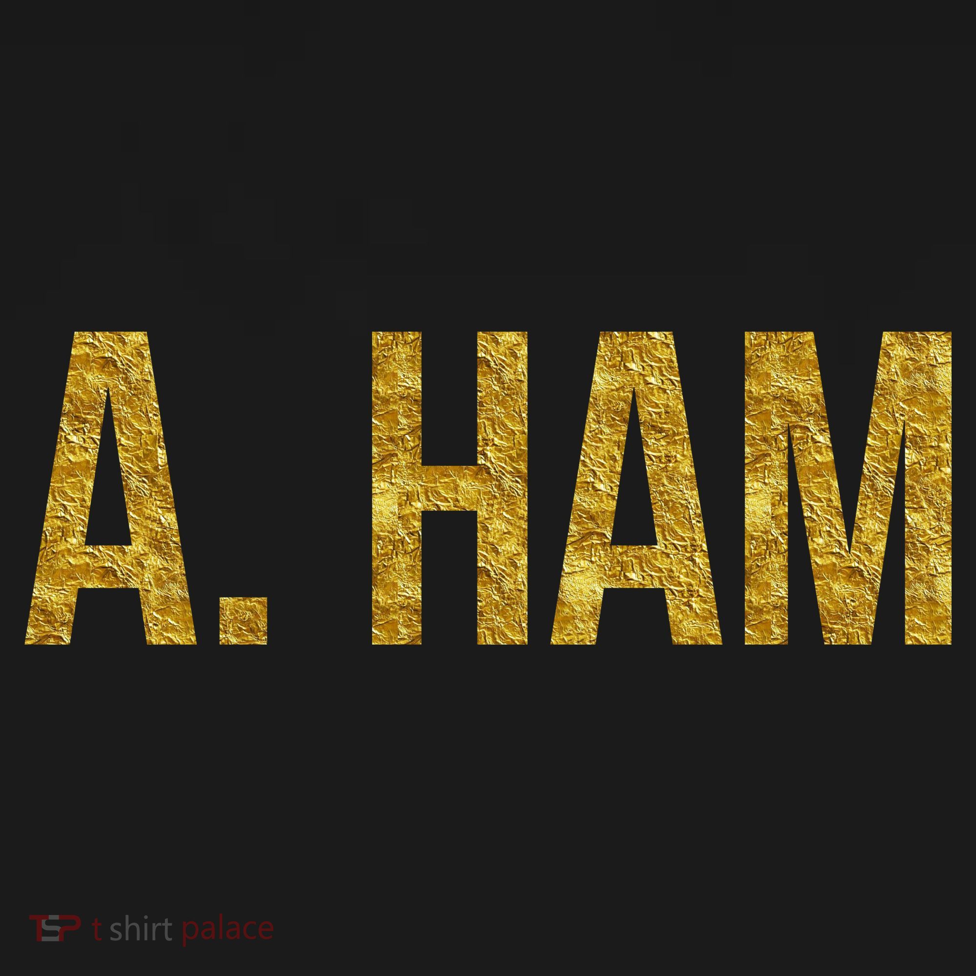 Limited Edition A. Ham Gold Foil Print USA-Made Doggie Bandana