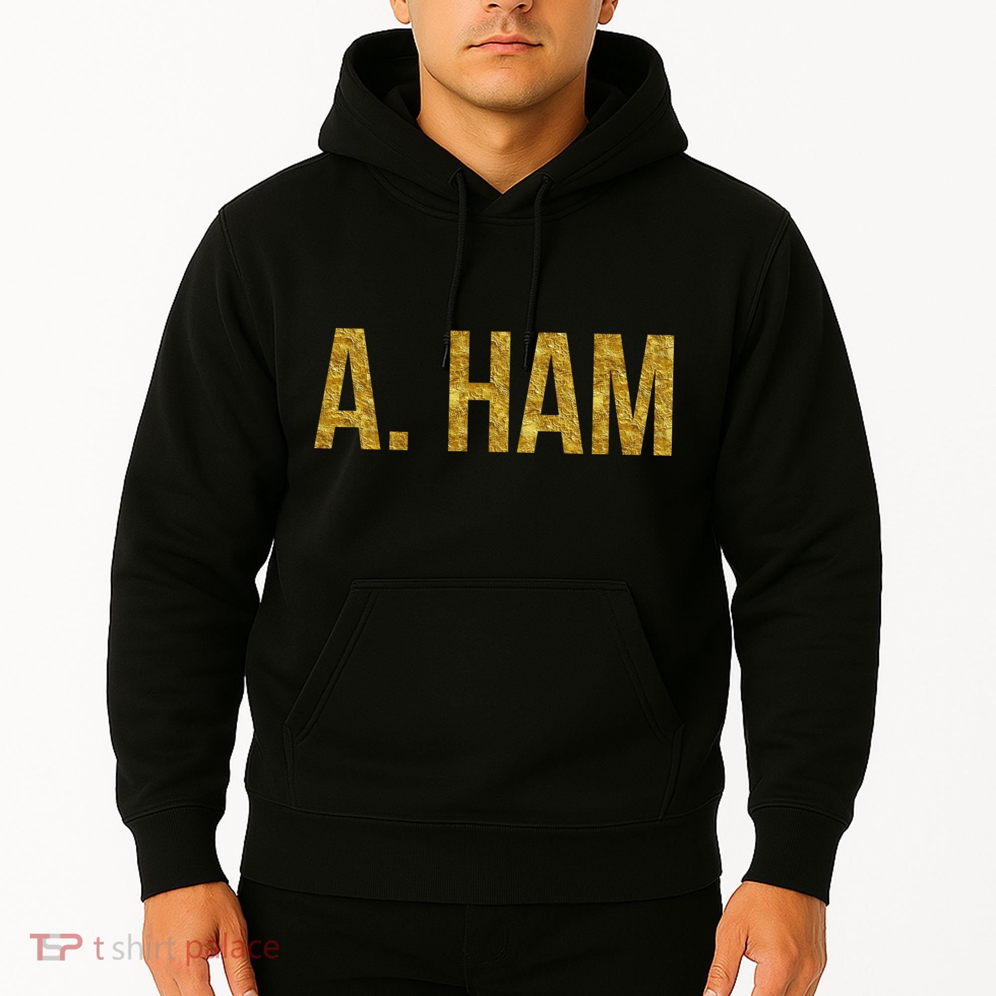 Limited Edition A. Ham Gold Foil Print Hoodie