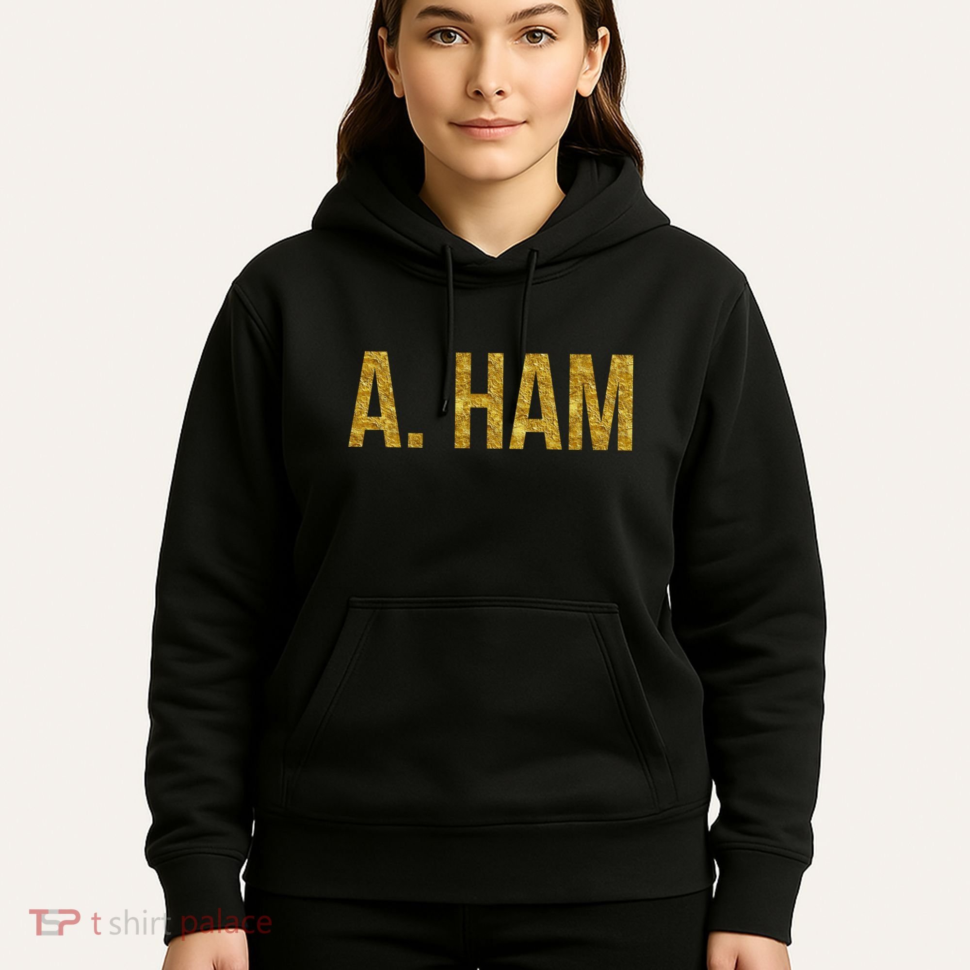 Limited Edition A. Ham Gold Foil Print Hoodie