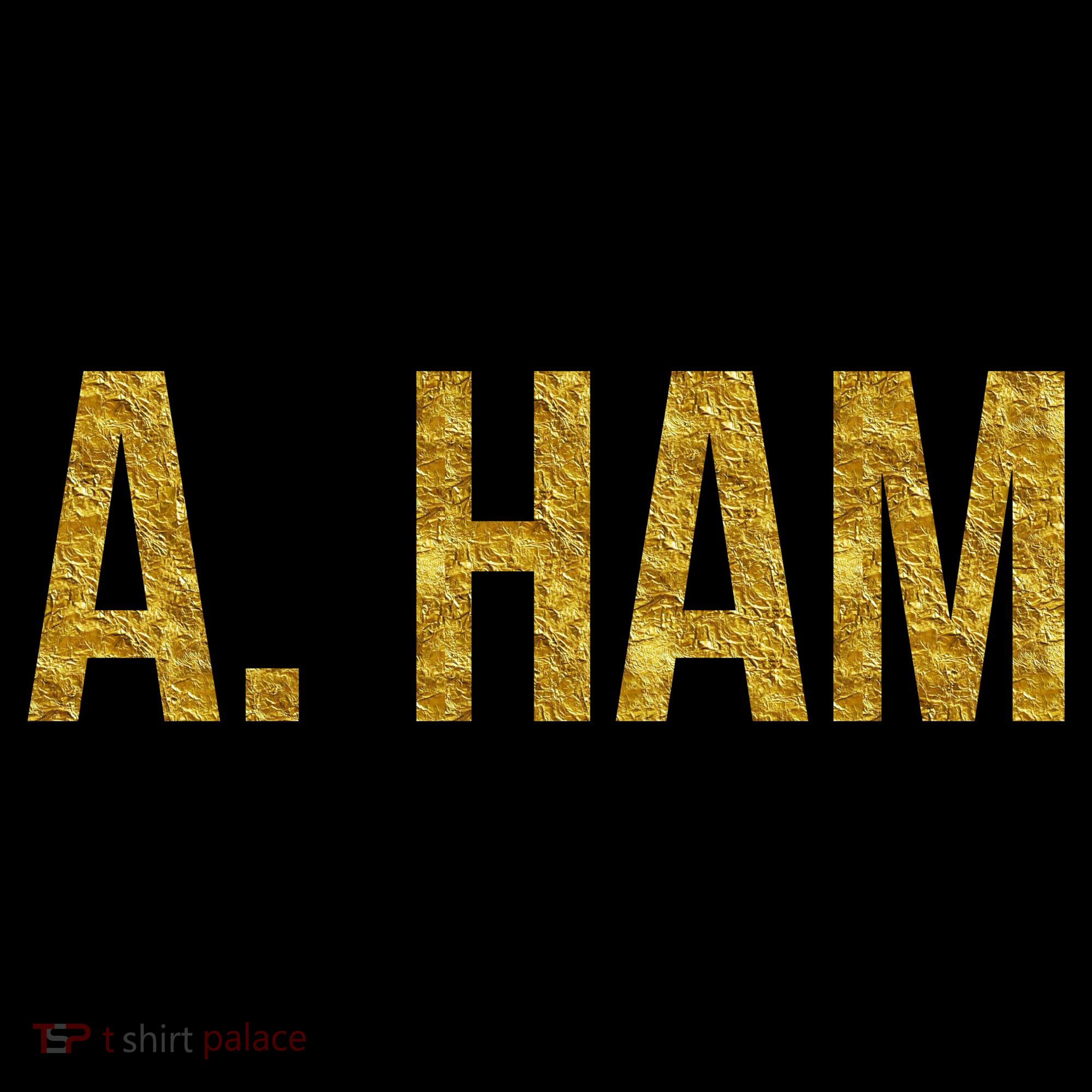 Limited Edition A. Ham Gold Foil Print Long Sleeve Shirt
