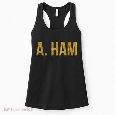 Limited Edition A. Ham Gold Foil Print Women's Tank Top