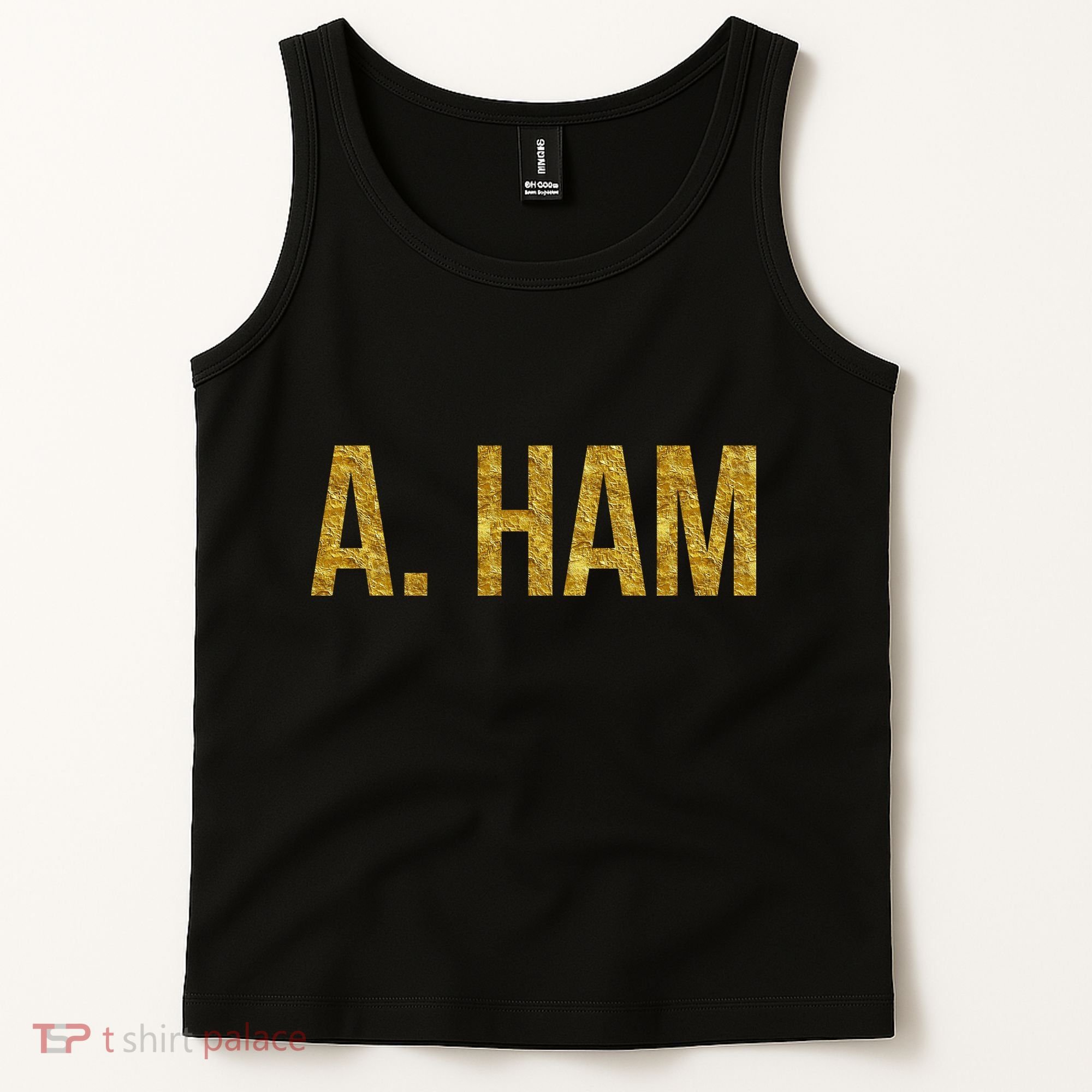 Limited Edition A. Ham Gold Foil Print Tank Top