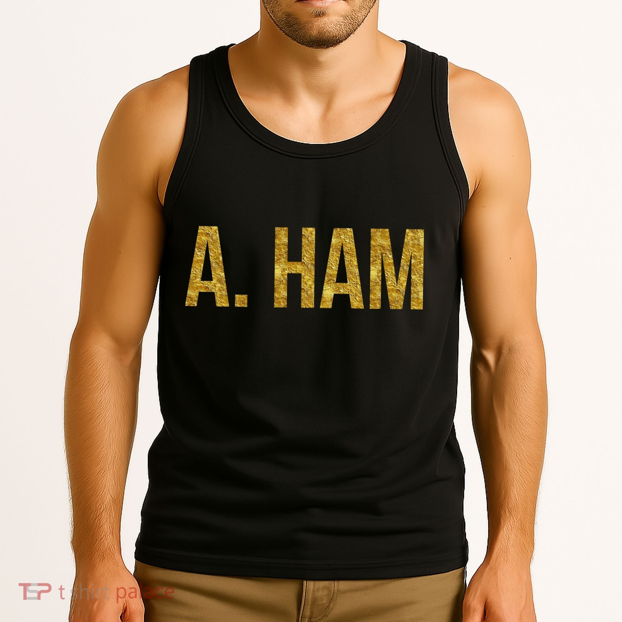 Limited Edition A. Ham Gold Foil Print Tank Top