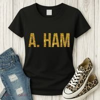 Limited Edition A. Ham Gold Foil Print Women's T-Shirt thumb 3