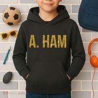 Limited Edition A. Ham Gold Foil Print Kids Hoodie thumb 2