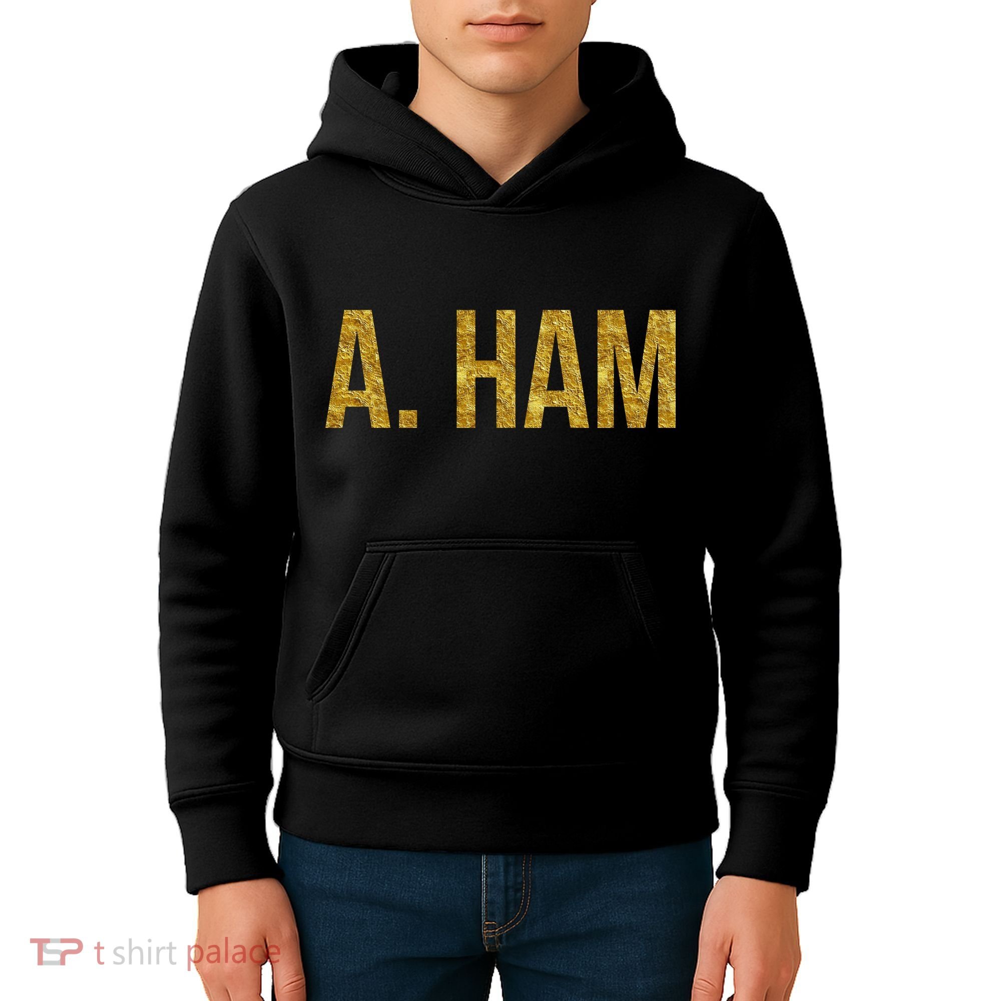 Limited Edition A. Ham Gold Foil Print Kids Hoodie